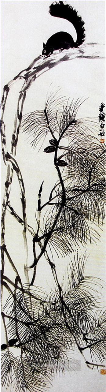 Qi Baishi squrirrel old China ink Oil Paintings